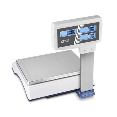 Kern RIB 6K-3HM preisrechnende Waage - mit Hochanzeige bis 3 - 6kg - geeicht
