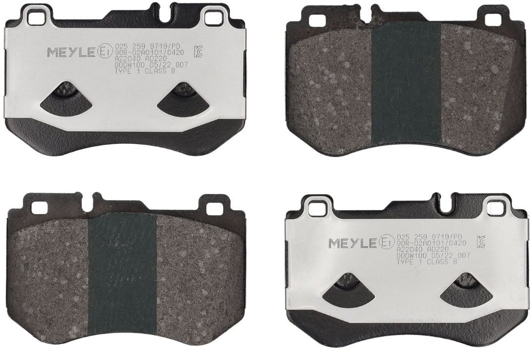MEYLE 025 259 9719/PD Brake pad set