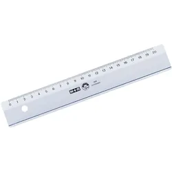 M+R Lineal breit 20cm rauchgrau Packung mit 10 Stück