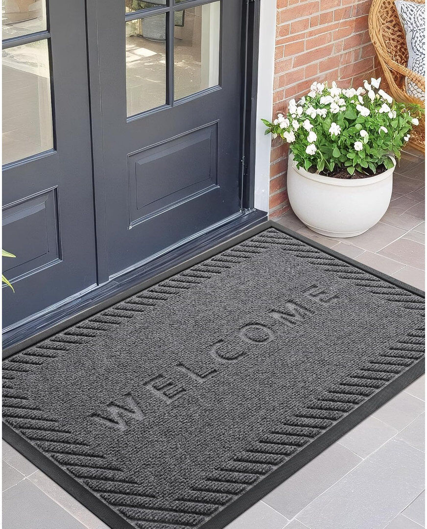 George Oliver Non-Slip Mother's Day Doormat Dark Gray 60cm W x 90cm L