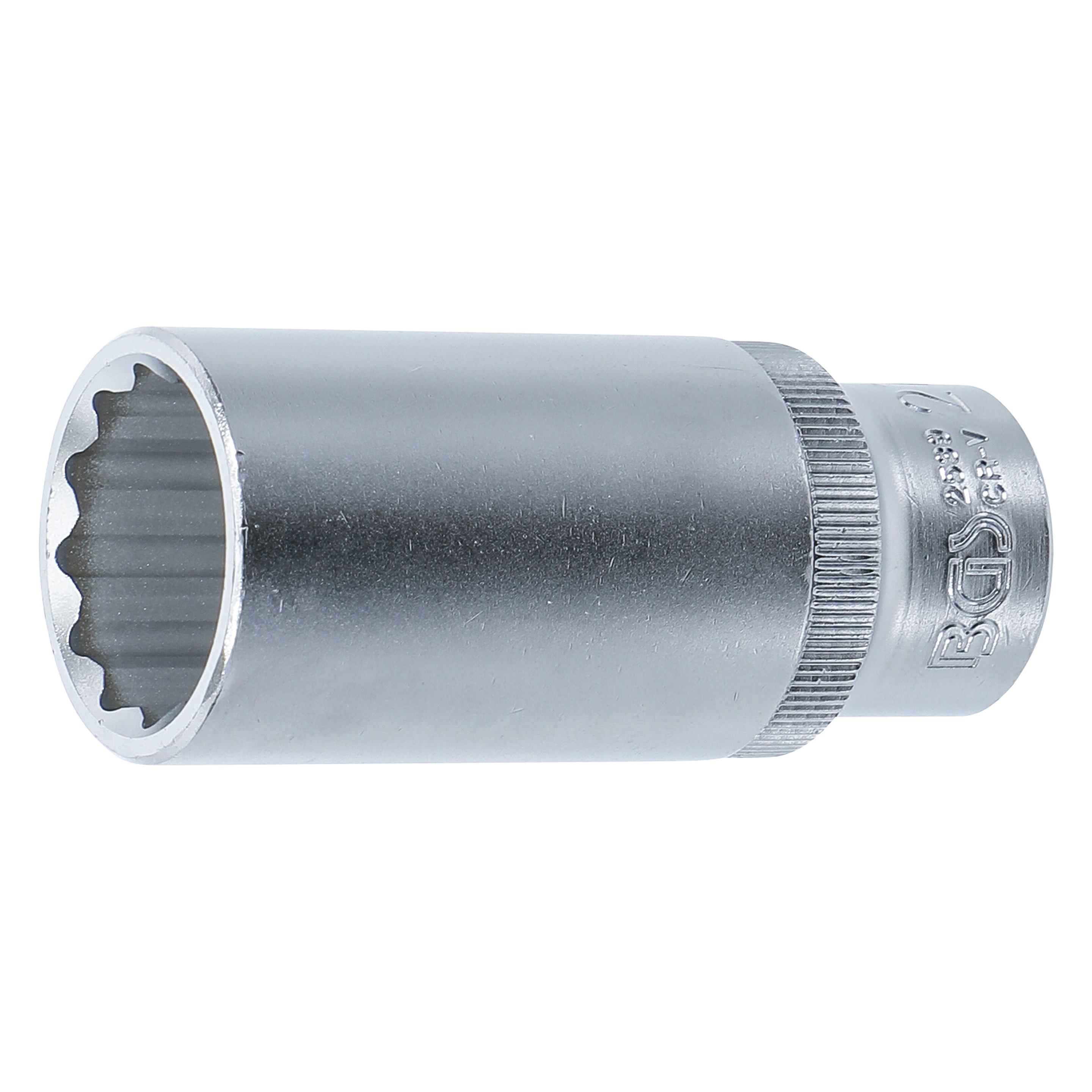 BGS Steckschlüssel-Einsatz für Diesel-Einspritzdüsen Antrieb Innenvierkant 12,5 mm (1/2") SW 27 mm (27 mm) (2539)