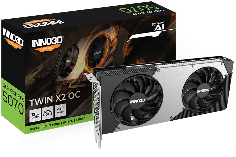 INNO3D GeForce RTX 5070 TWIN X2 OC Grafikkarte 12 GB