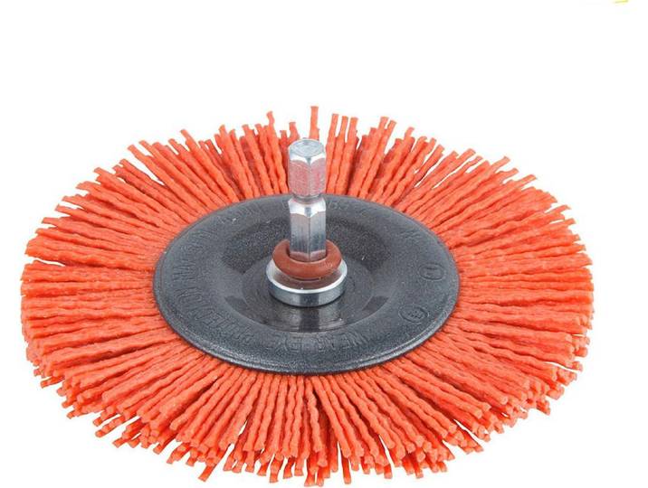 Brosse Disque Nylon Wolfcraft Nettoyage Doux Et Efficace Pour Perceuse - Wolfcraft