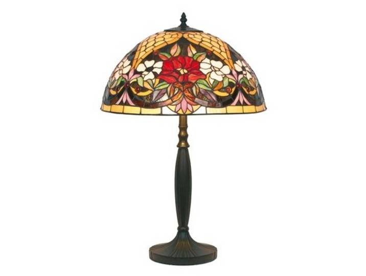 Artistar Tiffany Tischlampe Antina, Multicolour, für Wohn- / Esszimmer, Metall, Tiffany