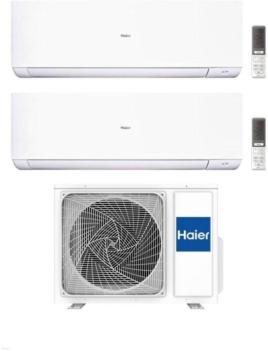 Climatiseur Haier Dual Split Série Expert 9+9 avec 2U50S2M1FA-3 Inverter Wi-Fi Classe A+++