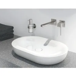 Grohe Plus Fertigmontageset 29306003 chrom, Waschtisch-2-Loch-Wandarmatur, Ausladung 20,3cm