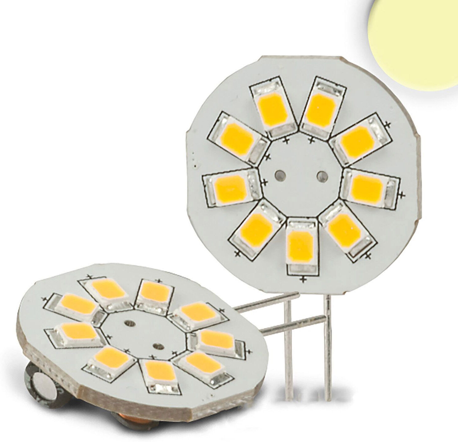 Isoled G4 Led 9smd, 1,5w, Warmweiß, Pin Seitlich