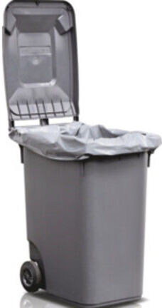Sac plastique 120l 100µm gris 500/450x1250mm ; Industrial Quality Supplies (D01-VER-0643)