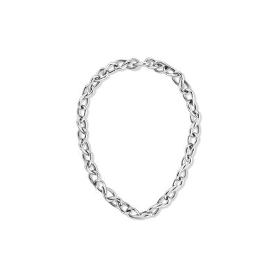 Edelstahlkette CALVIN KLEIN "SCULPTURED DROPS", silber (edelstahlfarben), Halsketten, Damen, Edelstahl, L: 52,5 B: 12mm, Edelstahlkette, B:12mm