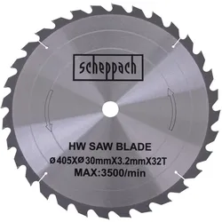Scheppach, Sägeblatt, HW Kreissägeblatt Ø 405 x 30 x 3,2 x 2,2 mm / Z 32