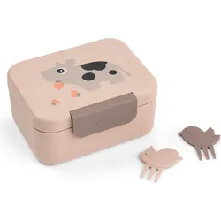 Tiny Farm Kinder-Lunchbox mit Fächern und Gabeln rosa, 3-tlg.