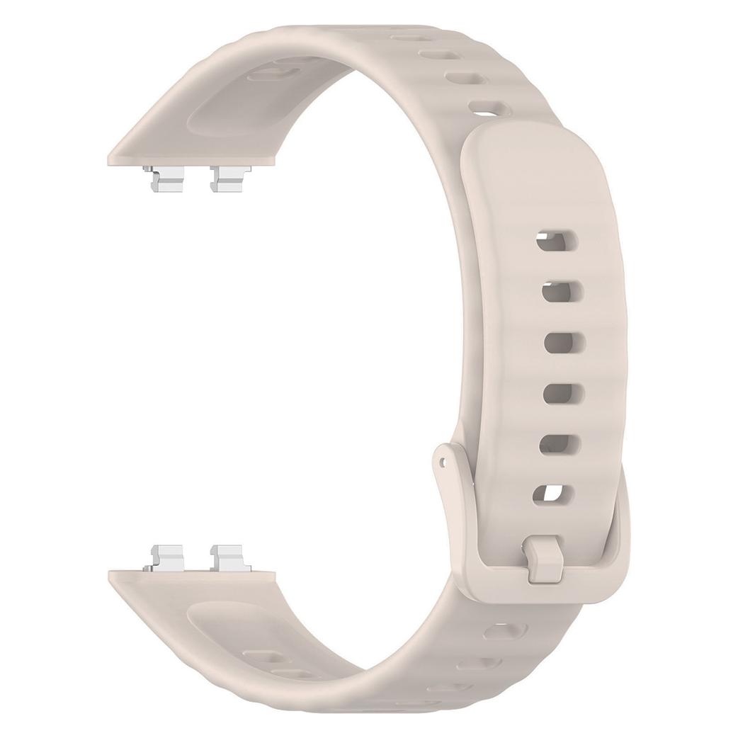 Techsuit - Watchband (W082) - Huawei Band 11 / Band 11 Pro - Cream (Silicone) (68332351)