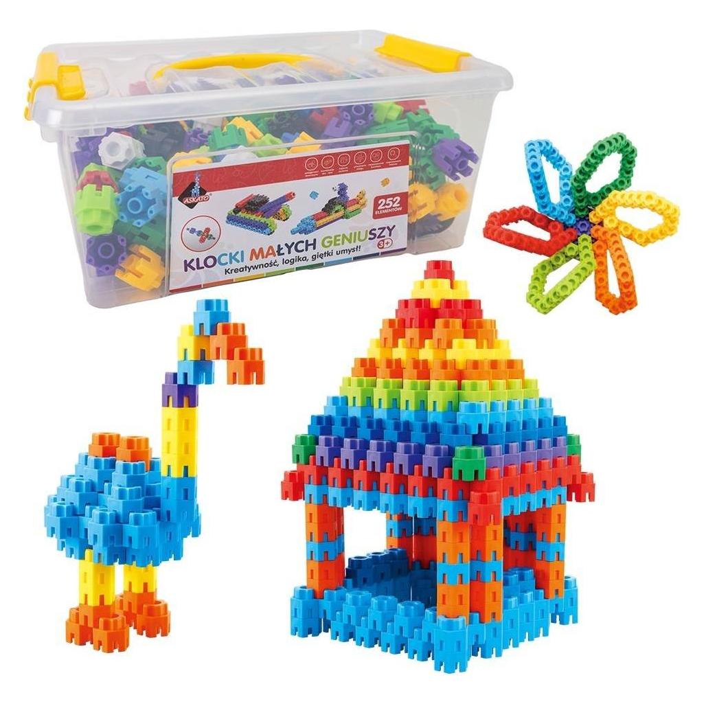 Askato Bausteine für kleine Genies, Schrauben, 252 Elemente (123899)