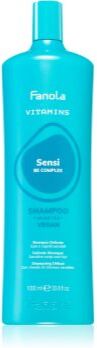 Fanola Vitamins Sensi Delicate Shampoo champô suave de limpeza efeito calmante 1000 ml. Vitamins Sensi Delicate Shampoo