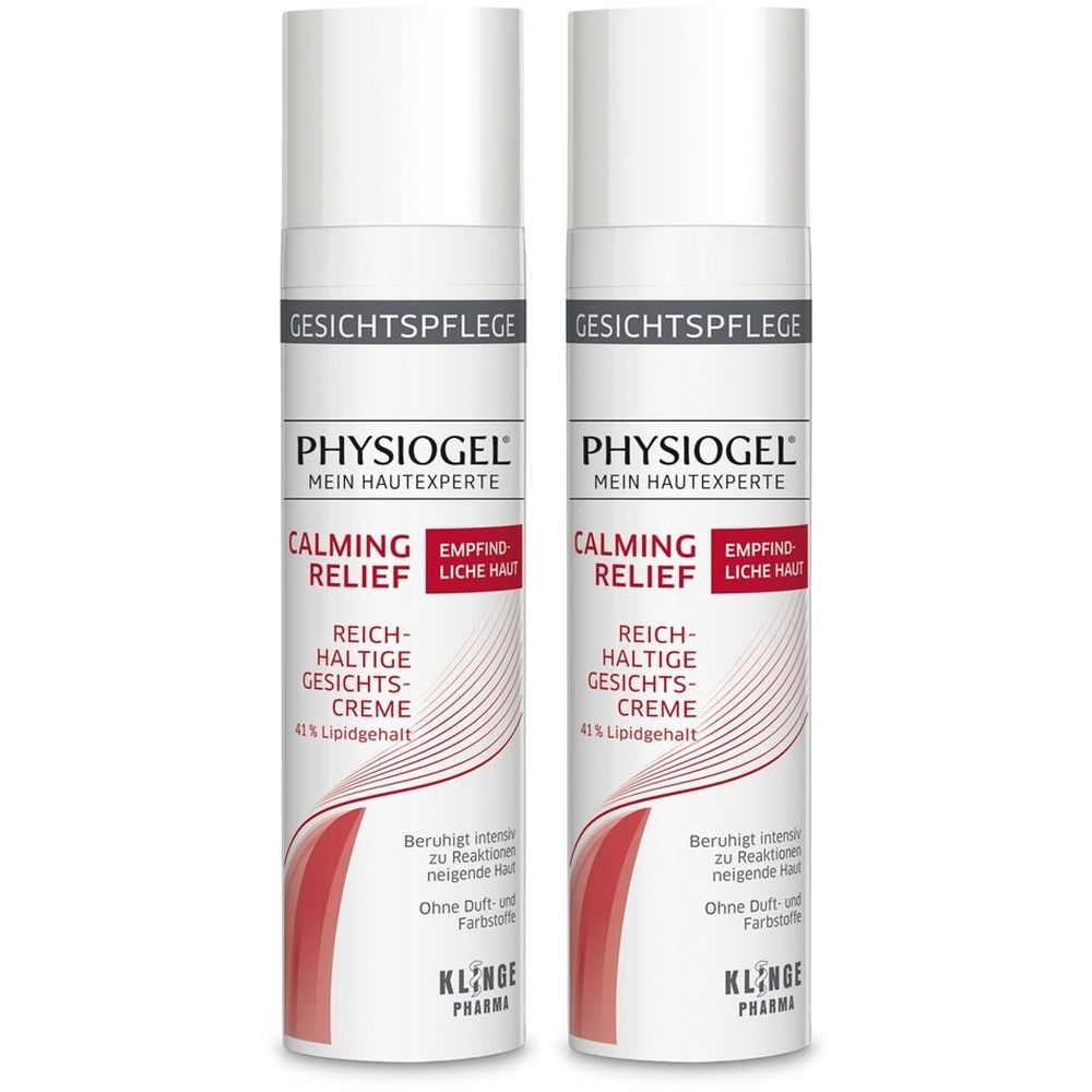 Physiogel Calming Relief reichhaltige Gesichtscre. 2x 2x40 ml Creme