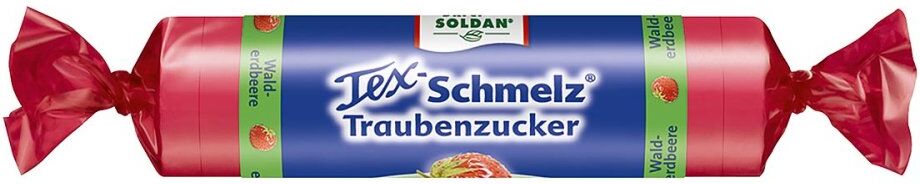 Soldan Tex Schmelz Traubenzucker Walderdbeere 33g