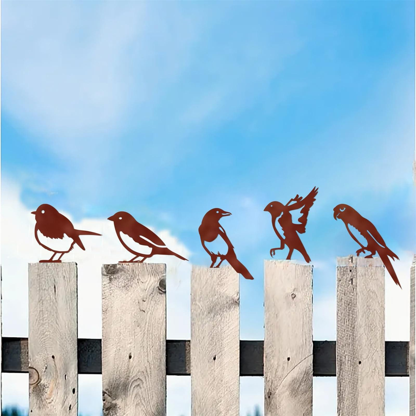 Decoratieve Tuinsteker met Vogel - Rustieke Buitenversiering