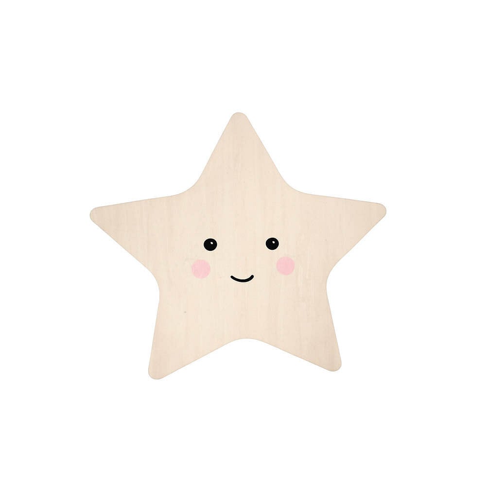 Reer Lumilu Silhouette Light Star LED Nachtlampje Ster Bruin