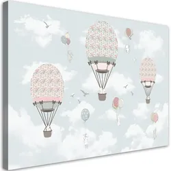 WANDBILD bunte ballon tiere kinder