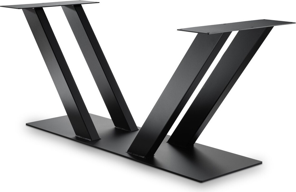 Tischgestell Vienna 5 Doppel V-Form 155x48x72 Eisen Schwarz