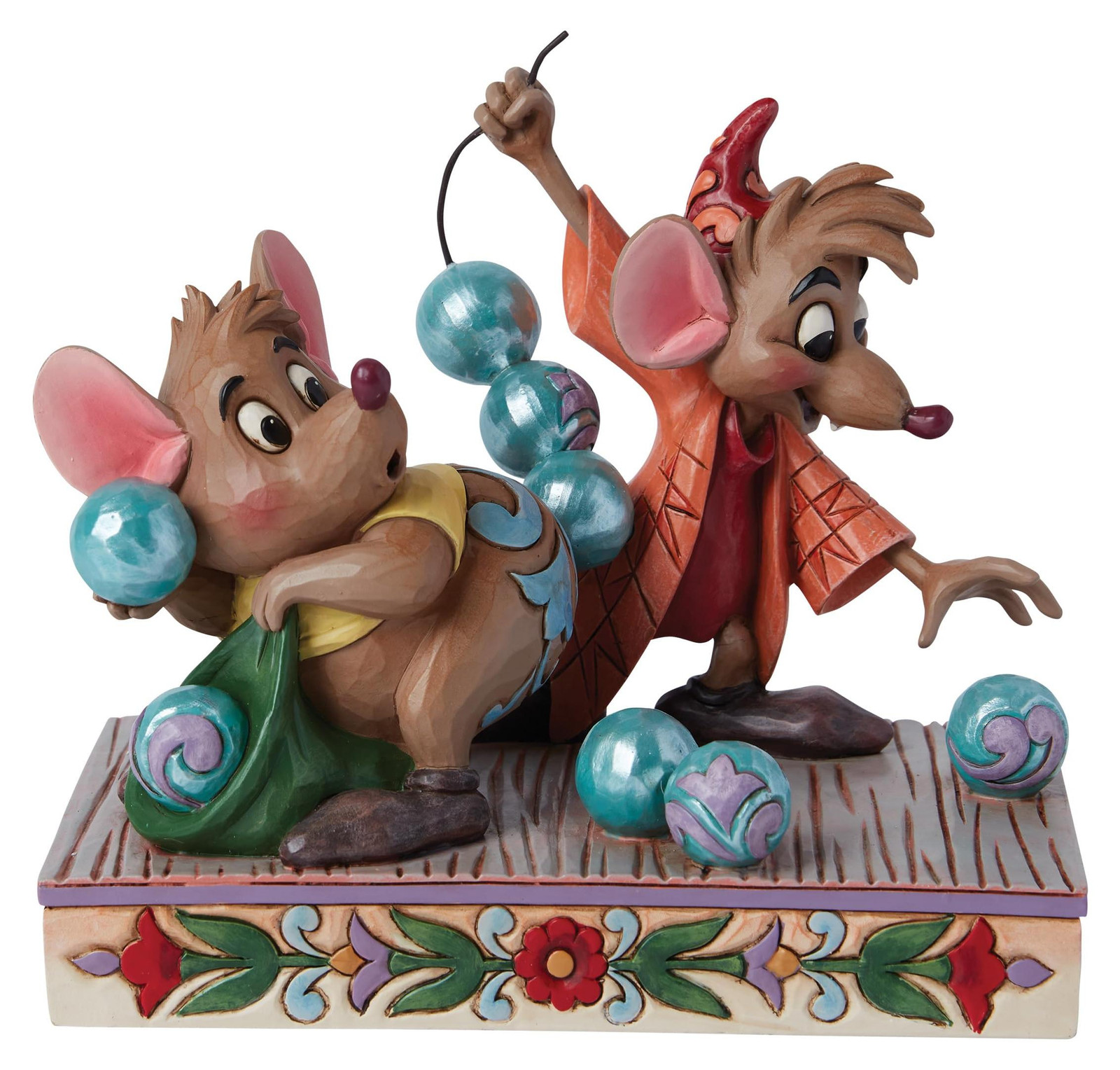 Jim Shore Disney Assepoester Jaq & Gus figuur, 14 cm