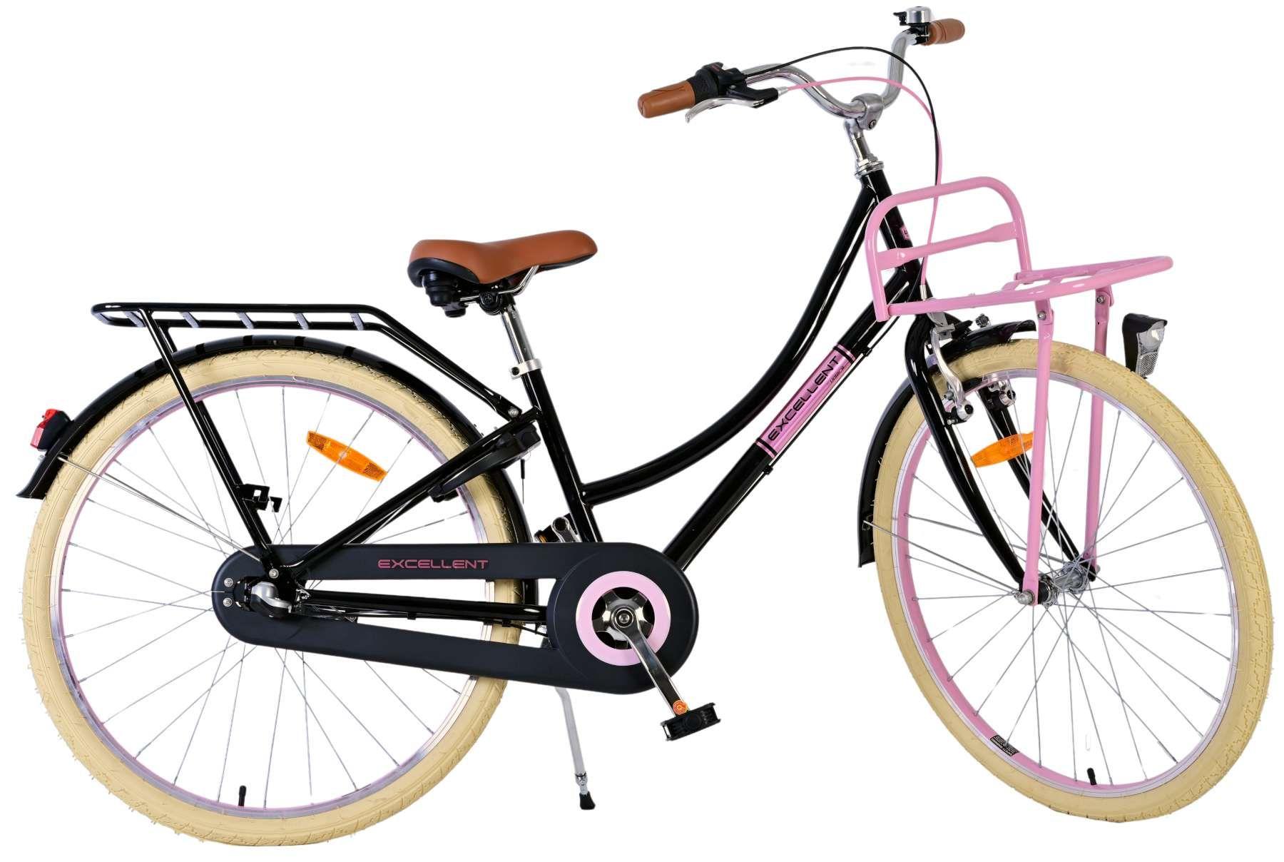 Volare Excellent Kinderfahrrad - Mädchen - 26 Zoll - Schwarz - 3 Gänge