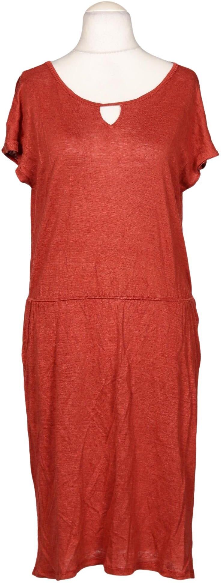 Living Crafts Damen Kleid, Rot, Gr. S, Leinen - Second Hand