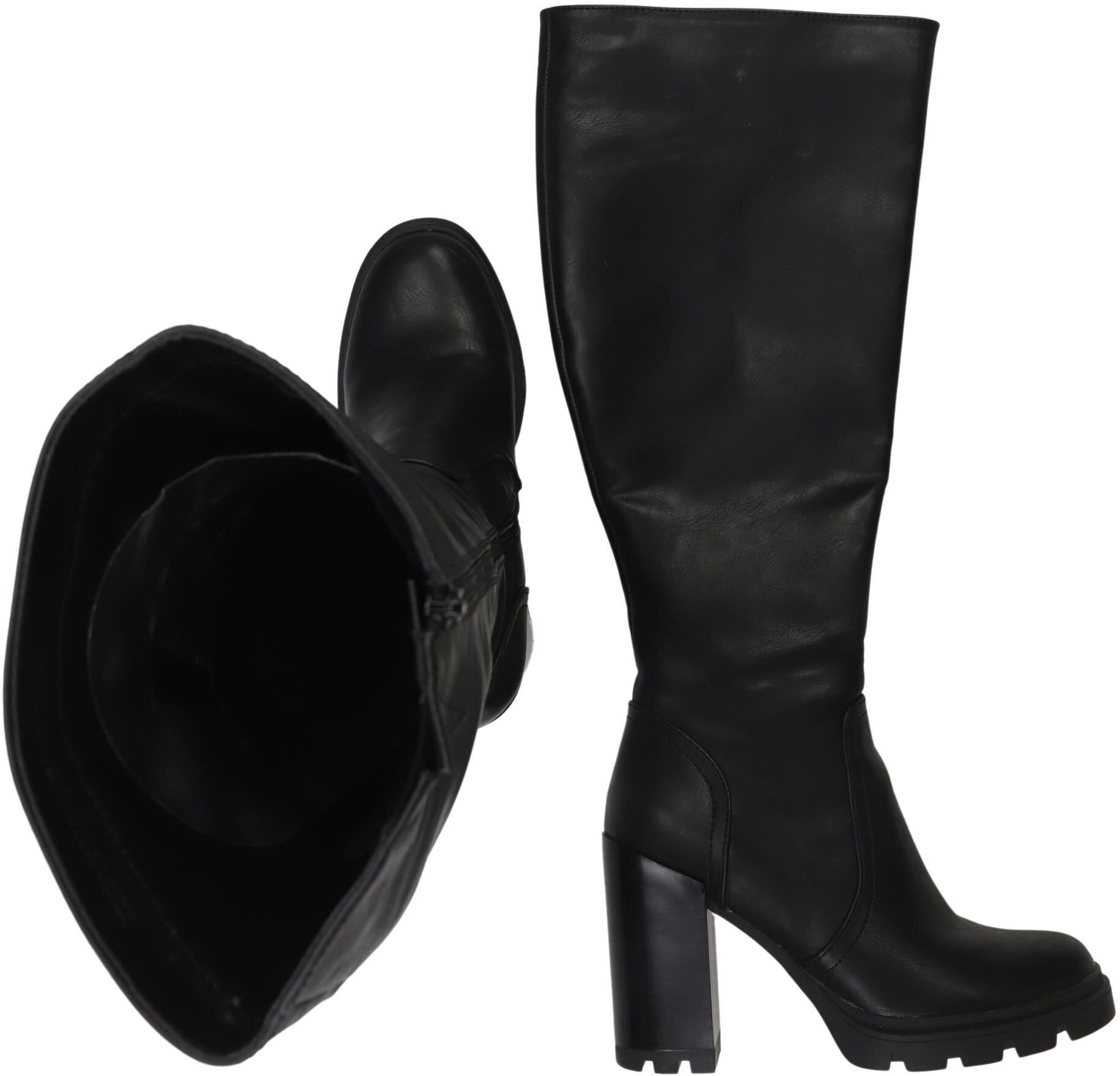 Anna Field Damen Stiefel, Schwarz, Gr. EU 39, Kunstleder - Second Hand