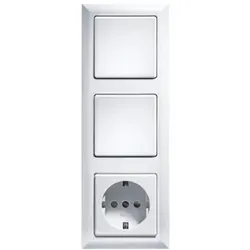 Eltako 30000320 3-fach-Rahmen für Funktaster,weiß R3-ws