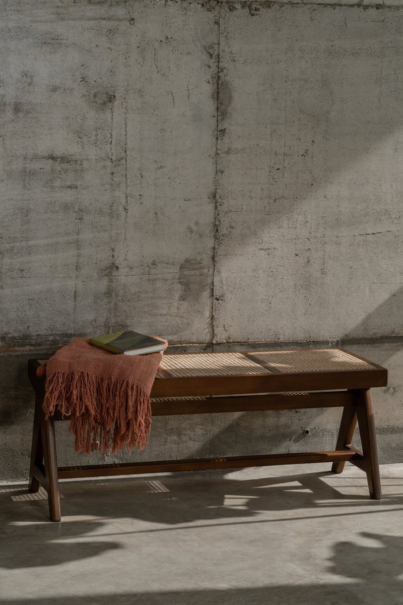 Dua Living George rotan bankje - Bruin - 3 zits design zitbankje
