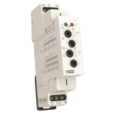 RS PRO Zeitrelais, DIN-Schienen, 0.1 s 100Tage (7668)