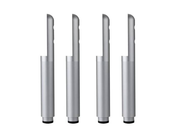Verstellbare Schrankfüße Aus Aluminiumlegierung, 4 Stück DIY-Ersatz Möbelfüße, L-Typ-Installation Mit Schrauben, Robuste Möbelbeine Für Schränke, Kommoden Und Regale(Grau,250mm(9.8in))
