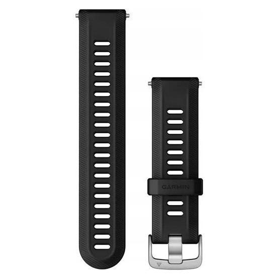 Garmin Išmanusis laikrodis Accy,Replacement Band, Forerunner 955, Juodas+Passivated (22 mm, Silikon) (010-11251-3U)