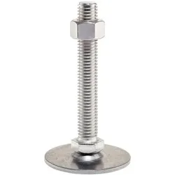 Stellfüße/mit Schraube | d1=60 mm / d2=M10 / l1=100 mm / Rostfreier Stahl | 22593.1645