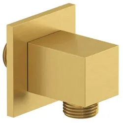 KLUDI-A-QA Wandanschlussbogen eckig Brushed Gold PVD 65549N0-00