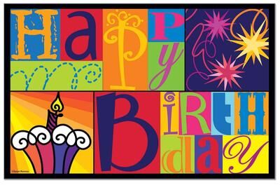 Counterart Paper Placemat, Bright Birthday, 24-Pack