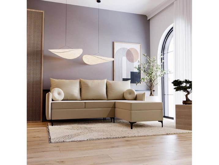 Compleo Ecksofa mit Schlaffunktion LEO Breite: 213 cm, Modern design