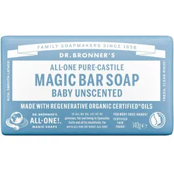 140g DR. BRONNER'S MAGIC BAR SOAP Baby Unscented