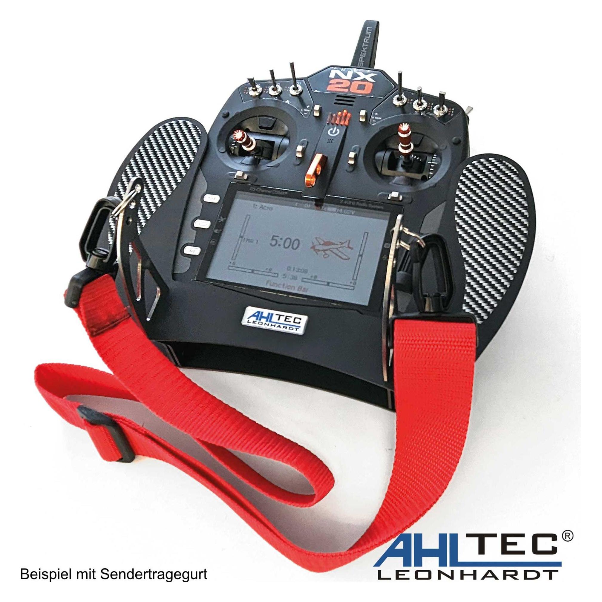 AHLtec Senderpult Spektrum NX20 Black mit Standard Senderpultbügel, ohne Handauflagen (SPNX20B)