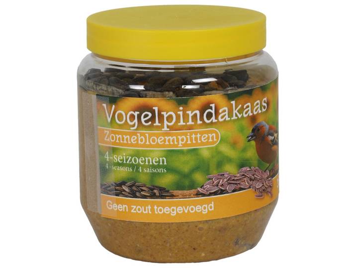 Gebr. de boon Pindakaas vogel zonnebloempit 350 gram