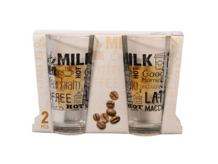 Latte Macchiato Becher 350 ml, 2er-Set