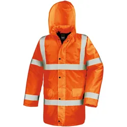 Result Unisex EN ISO 20471:2013 Sicherheits Parka Warnschutz-Parka R218X fluorescent orange XL