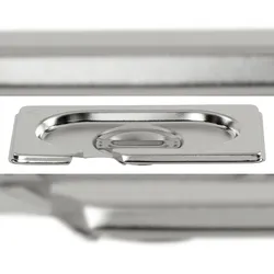 APS GN Deckel mit Löffelaussparung 1/9 Chrom-Nickel-Edelstahl - 110 g Stück