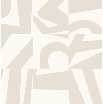 Roommates Emily Rayna Taupe Inside The Box Peel and Stick Wallpaper