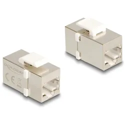 DELOCK Keystone Modul RJ45 Buchse zu RJ45 Buchse Cat.6 FTP