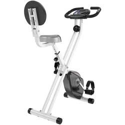 HOMCOM Heimtrainer F-Bike Fahrradtrainer mit 8 stufig Magnetwiderstand Schwarz