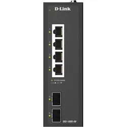 D-Link 6-Port Gigabit Industrial (6 Ports), Netzwerk Switch, Schwarz