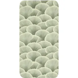 BADEMATTE Fächer - Blatt - Grün Badteppich 60x120 cm