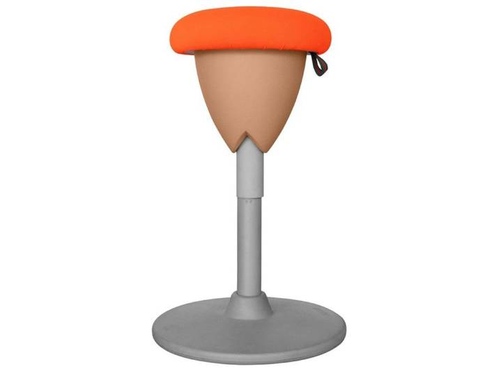 Tabouret ergonomique assis-debout / tabouret oscillant Pisa - Orange