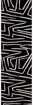 Momeni Noho Modern Black Geometric Area Rug